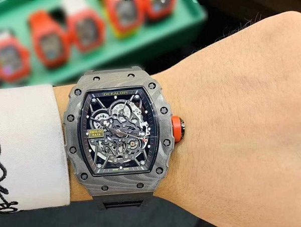 designer richardmilles watches luxury wristwatches men's watches carbon fiber watch royal hollow oak fully automatic mechanical watchxu, Black;brown
designer richardmilles watches luxury wristwatches men's watches carbon fiber watch royal hollow oak fully automatic mechanical watchxu, Black;brown