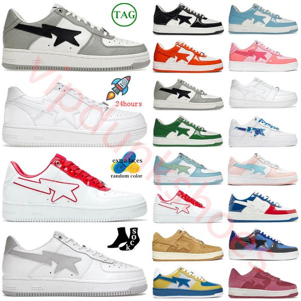 apes sta sk8 casual shoes designer nigo men women white black stas patent leather m2 comics blue orange red bordeaux beige suede camo green
apes sta sk8 casual shoes designer nigo men women white black stas patent leather m2 comics blue orange red bordeaux beige suede camo green