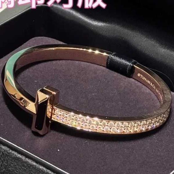 factory designer t bangle t family t1 bracelet womens 18k rose gold plated double character narrow edition niche design bracelet with diamon, Black
factory designer t bangle t family t1 bracelet womens 18k rose gold plated double character narrow edition niche design bracelet with diamon, Black
