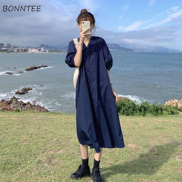 dresses dress women elegant japan style loose buttons half lantern sleeve office harajuku peter pan collar simple clothing street lazy, Black;gray
dresses dress women elegant japan style loose buttons half lantern sleeve office harajuku peter pan collar simple clothing street lazy, Black;gray