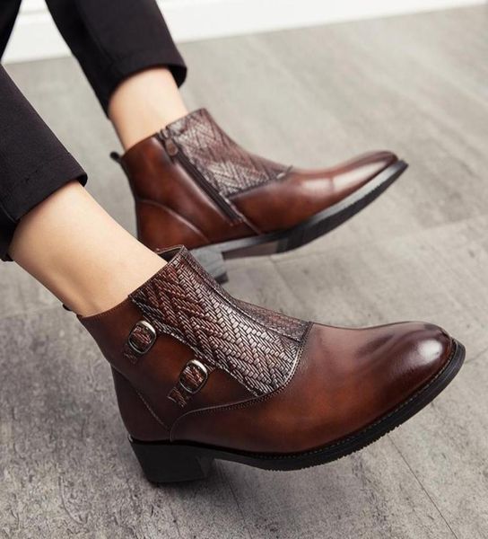 dress shoes brand men boots pu leather vintage fashion mens zip winter autumn ankle military motocycle for7129194, Black
dress shoes brand men boots pu leather vintage fashion mens zip winter autumn ankle military motocycle for7129194, Black