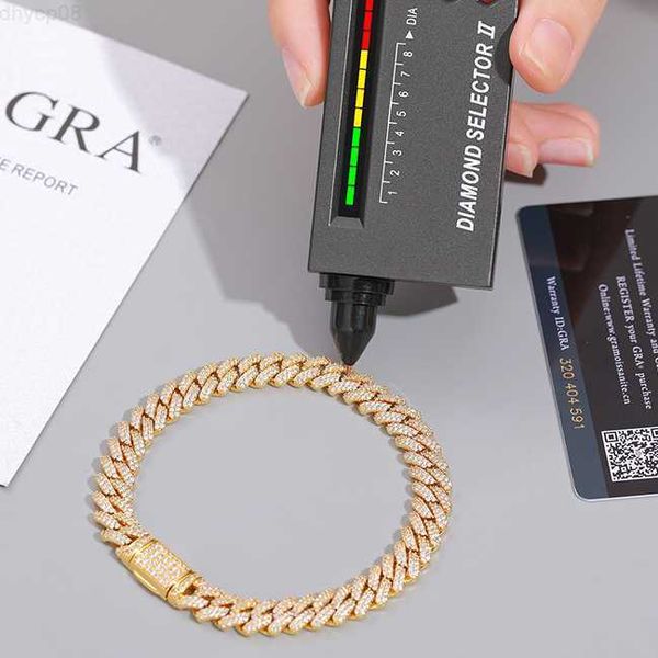 luxury hip hop jewelry 9mm gold plated 925 sterling silver vvs moissanite diamond iced out cuban link bracelet for men women
luxury hip hop jewelry 9mm gold plated 925 sterling silver vvs moissanite diamond iced out cuban link bracelet for men women