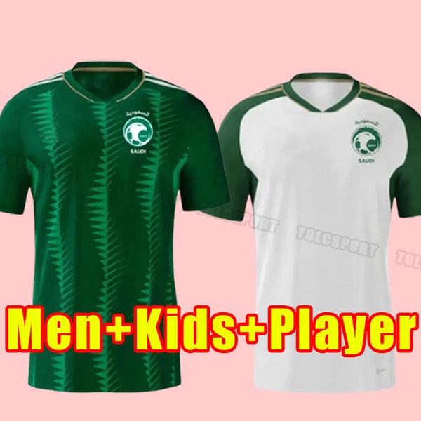2023 saudi arabia soccer jerseys 23 24 world cup national team home away salem al dawsari abudullah alhamddan firas albirakan men kits 2024, Black;yellow
2023 saudi arabia soccer jerseys 23 24 world cup national team home away salem al dawsari abudullah alhamddan firas albirakan men kits 2024, Black;yellow