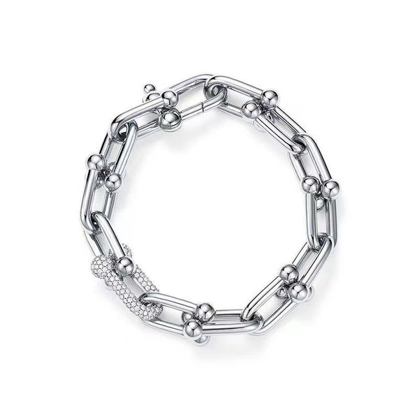 luxury u-shaped chain necklace bracelet fashion designer women's diamond pendant girls' holiday gift jewelry, Silver
luxury u-shaped chain necklace bracelet fashion designer women's diamond pendant girls' holiday gift jewelry, Silver