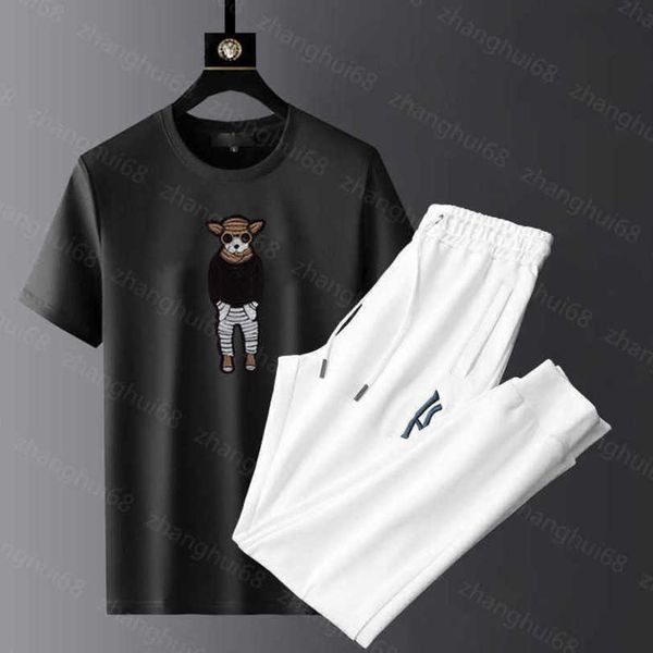 23ss mens designer tracksuit mens tracksuit round neck pure cotton animal embroidery short sleeve t-shirt solid color elastic waist pants se, Gray
23ss mens designer tracksuit mens tracksuit round neck pure cotton animal embroidery short sleeve t-shirt solid color elastic waist pants se, Gray