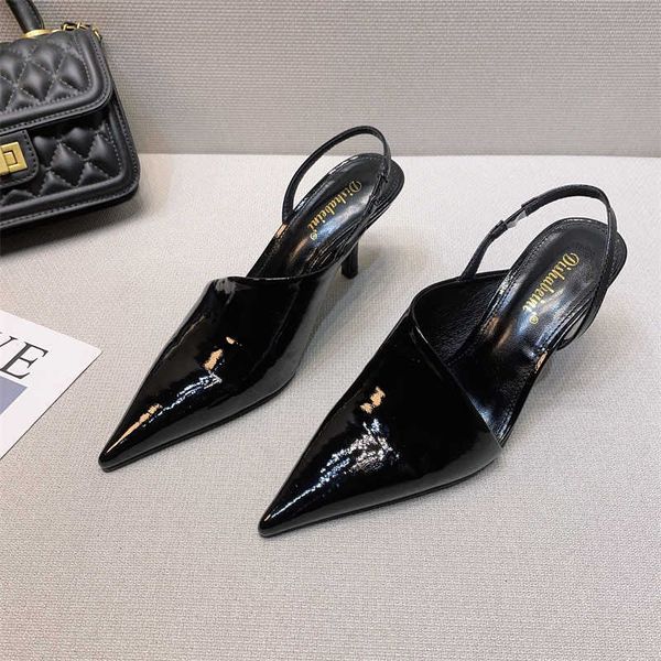 woman summer high heels slipper fashion dress party women pumps 2023 spring new close toe stiletto thin narrow band sandals 230511, Black
woman summer high heels slipper fashion dress party women pumps 2023 spring new close toe stiletto thin narrow band sandals 230511, Black