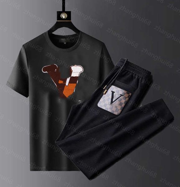 23ss mens tracksuit mens designer tracksuit round neck pure cotton color logo printing short sleeve t-shirt elastic waist drawstring pants s, Gray
23ss mens tracksuit mens designer tracksuit round neck pure cotton color logo printing short sleeve t-shirt elastic waist drawstring pants s, Gray