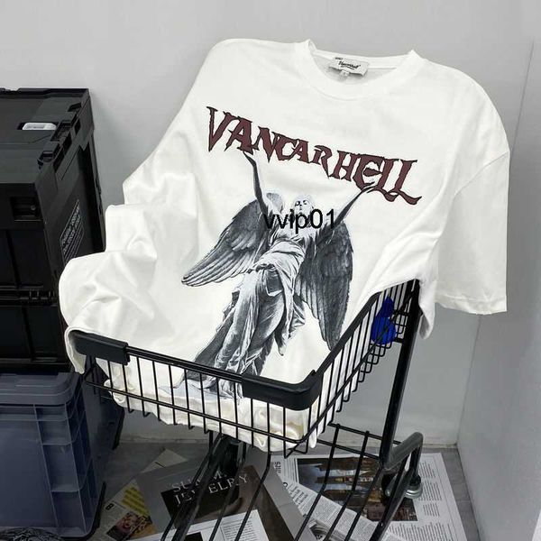 short sleeved t-shirt with american design high street hiphop couple trendy brand summer, White;black
short sleeved t-shirt with american design high street hiphop couple trendy brand summer, White;black