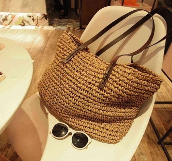 women summer beach vintage handmade knitted straw rattan bag large shoulder bags boho woven handbag tote bolso playa g2202109997087
women summer beach vintage handmade knitted straw rattan bag large shoulder bags boho woven handbag tote bolso playa g2202109997087
