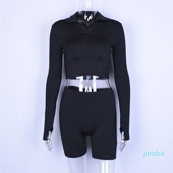fashion-woman tracksuits long sleeve shorts suits 2pcs skinny high neck casual 2 pieces pants sets ladies spring autumn outfits, Gray
fashion-woman tracksuits long sleeve shorts suits 2pcs skinny high neck casual 2 pieces pants sets ladies spring autumn outfits, Gray