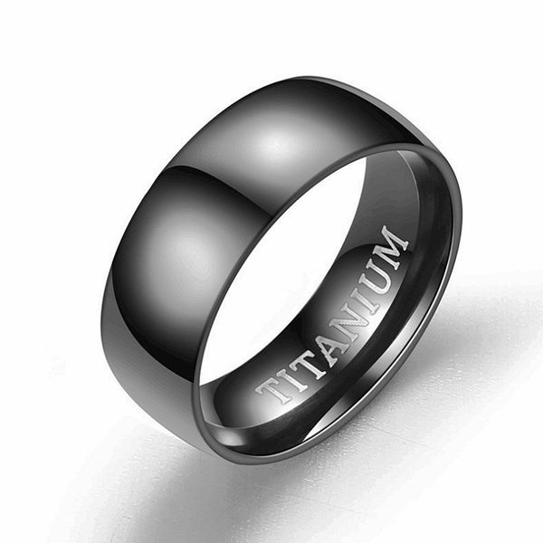 cool 8mm width anti allergy ip black plated titanium steel ring for men gift, Silver
cool 8mm width anti allergy ip black plated titanium steel ring for men gift, Silver