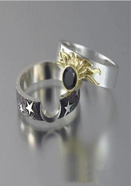 2021 2 pcs creative fashion men women rings set plated sun moon star pattern casual party ring jewelry gift9572512, Silver
2021 2 pcs creative fashion men women rings set plated sun moon star pattern casual party ring jewelry gift9572512, Silver