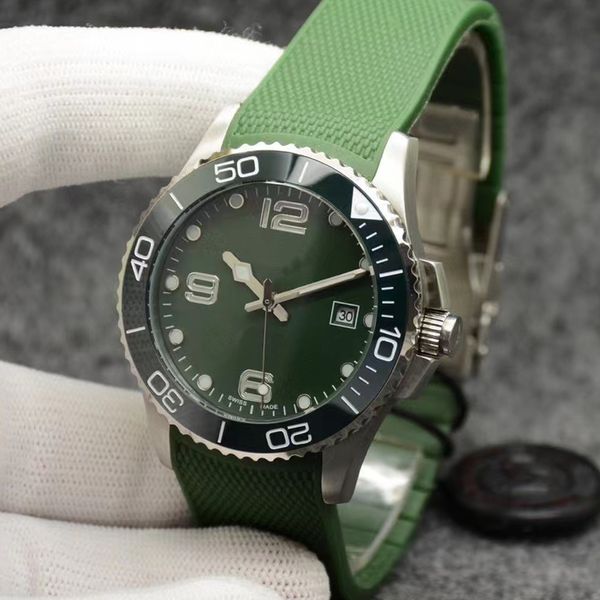 4 styles mens watch luxury watches green case dial ceramic bezel automatic mechanical rubber strap fashion sport self-wind watches wristwatc, Slivery;brown
4 styles mens watch luxury watches green case dial ceramic bezel automatic mechanical rubber strap fashion sport self-wind watches wristwatc, Slivery;brown