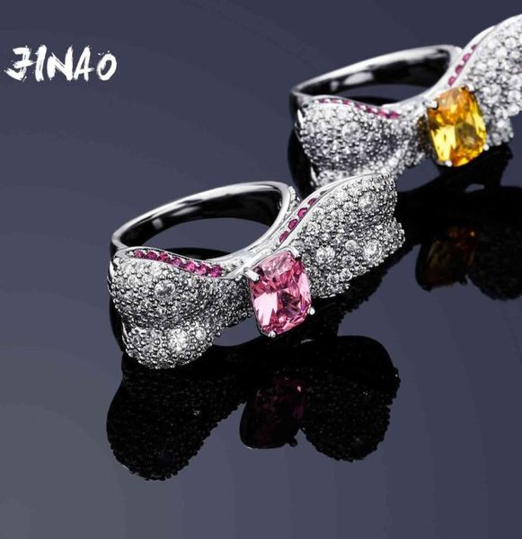jinao 2021 pinkyellow zircon bow ring prong setting aaacz stones women jewelry for gift1131838, Silver
jinao 2021 pinkyellow zircon bow ring prong setting aaacz stones women jewelry for gift1131838, Silver
