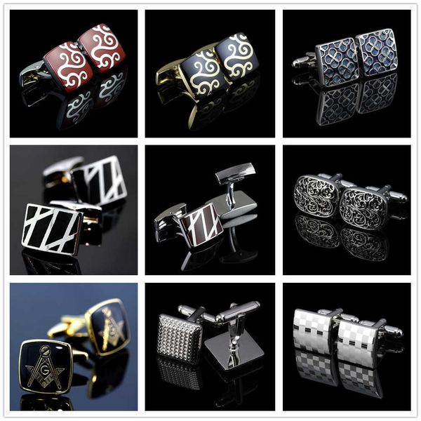 cuff links vintage copper enamel square g letter silver black red grade men's shirt cufflinks g220525
cuff links vintage copper enamel square g letter silver black red grade men's shirt cufflinks g220525