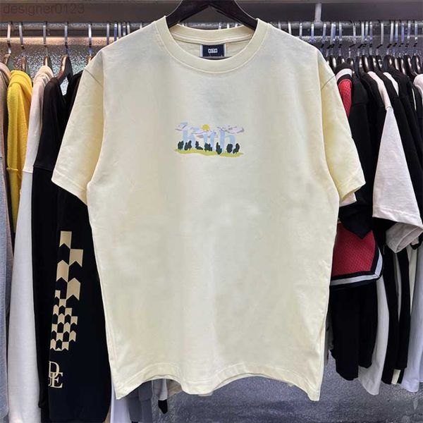 2023ss kith t-shirt men women sunshine white clouds fun forest tags loose short sleeve tee, White;black
2023ss kith t-shirt men women sunshine white clouds fun forest tags loose short sleeve tee, White;black