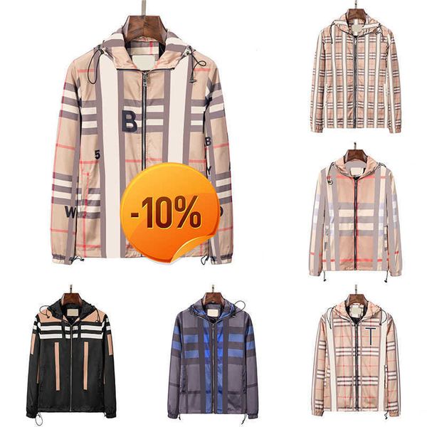 men's jackets multi style plaid mens hooded jacket designer men fashion windbreaker spring summer coat size, Black;brown
men's jackets multi style plaid mens hooded jacket designer men fashion windbreaker spring summer coat size, Black;brown