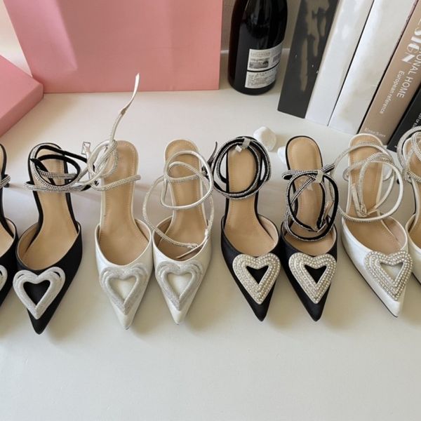 mach&mach triple heart sandal 8cm satin ankle-strap pumps evening dress shoes crystal heart stiletto heel diamond chain decoration women par, Black
mach&mach triple heart sandal 8cm satin ankle-strap pumps evening dress shoes crystal heart stiletto heel diamond chain decoration women par, Black