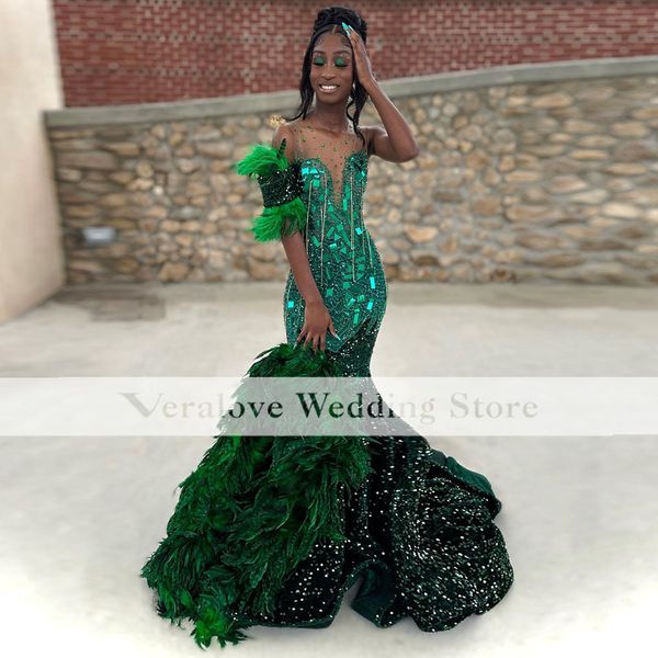 dark green prom dresses for black girls with feathers sequins beads african women pageant gala party gowns vestido de graduacion
dark green prom dresses for black girls with feathers sequins beads african women pageant gala party gowns vestido de graduacion