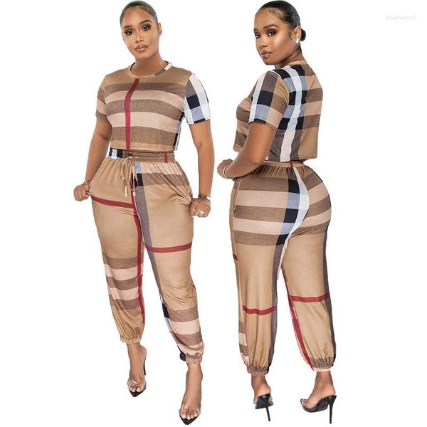 womens burberies burbreries women's business tracksuits fashion o-neck suit short-sleeved printed t-shirt and lace-up trousers summer w, Gray
womens burberies burbreries women's business tracksuits fashion o-neck suit short-sleeved printed t-shirt and lace-up trousers summer w, Gray