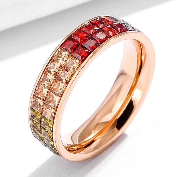 band rings knock fashion rose gold stainless steel ring colored stone for men couple in wedding jewelry aa230524, Silver
band rings knock fashion rose gold stainless steel ring colored stone for men couple in wedding jewelry aa230524, Silver