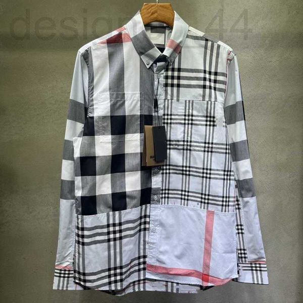 men's casual shirts designer trendy mens shirt stitching tailoring cotton long sleeved shirts blouse lapel striped cardigan jacket men, White;black
men's casual shirts designer trendy mens shirt stitching tailoring cotton long sleeved shirts blouse lapel striped cardigan jacket men, White;black