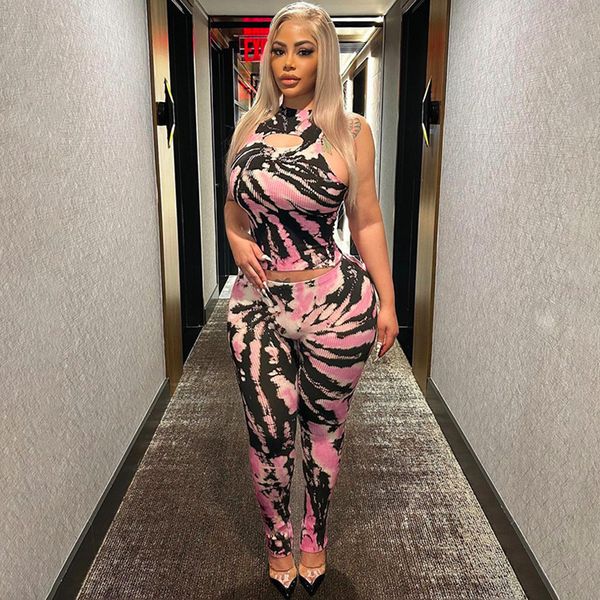stylish women's two piece pants fashion tight ripped printed vest sleeveless trousers leisure suits ladies clothing, White
stylish women's two piece pants fashion tight ripped printed vest sleeveless trousers leisure suits ladies clothing, White