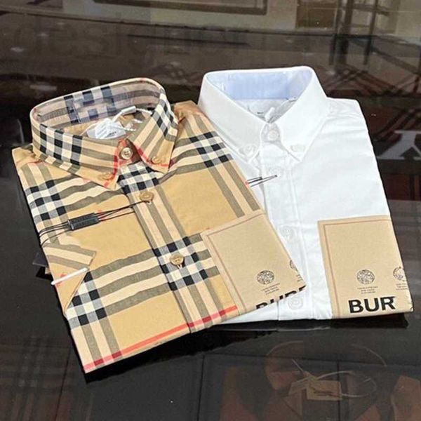 men's casual shirts designer fashion mens shirt classic plaid short sleeved shirts t summer cotton poshirt men loose lapel t3pk1, White;black
men's casual shirts designer fashion mens shirt classic plaid short sleeved shirts t summer cotton poshirt men loose lapel t3pk1, White;black