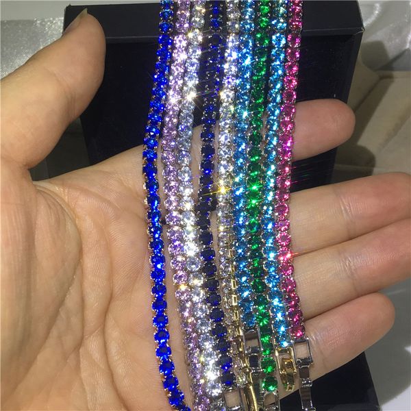 8 color original 925 sterling silver chain tennis bracelet 4mm cz charms party wedding bracelets for women men statement jewelry, Golden;silver
8 color original 925 sterling silver chain tennis bracelet 4mm cz charms party wedding bracelets for women men statement jewelry, Golden;silver