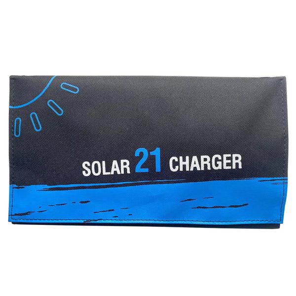 21w solar foldable bag portable charging board waterproof outdoor camping mobile phone charging bank (5v dual usb output ports)bule
21w solar foldable bag portable charging board waterproof outdoor camping mobile phone charging bank (5v dual usb output ports)bule
