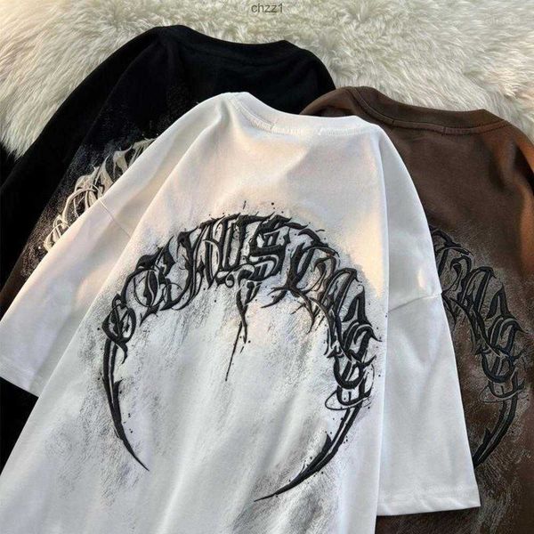 men's t shirts american vintage gothic letter printing short sleeve shirt men and women summer loose design hip hop half y2kqe8qqe8q, White;black
men's t shirts american vintage gothic letter printing short sleeve shirt men and women summer loose design hip hop half y2kqe8qqe8q, White;black