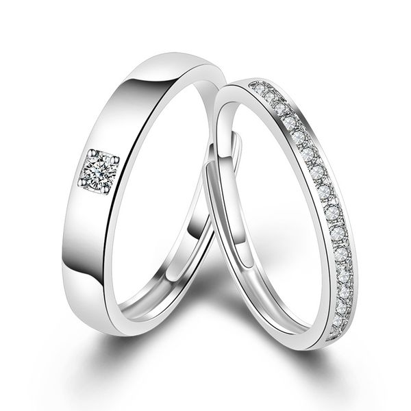 selling couple ring sets for men and women proposal wedding party adjustable size rings jewelry, Silver
selling couple ring sets for men and women proposal wedding party adjustable size rings jewelry, Silver