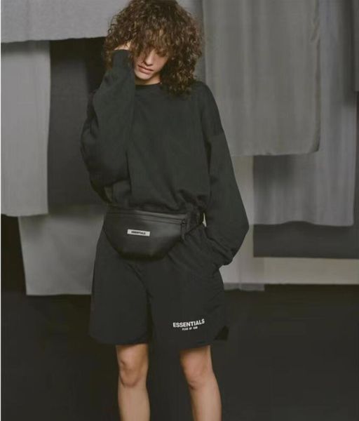 reflective high street shorts men's casual sports pant loose oversize style drawstring short pants trend designer ess essentail shorts, White;black
reflective high street shorts men's casual sports pant loose oversize style drawstring short pants trend designer ess essentail shorts, White;black