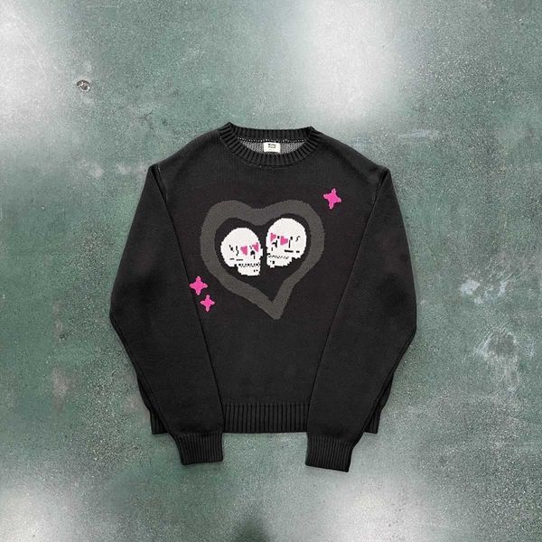 2023 brooken planet women's sweater skull heart men's coat couple casual bpm, Black
2023 brooken planet women's sweater skull heart men's coat couple casual bpm, Black