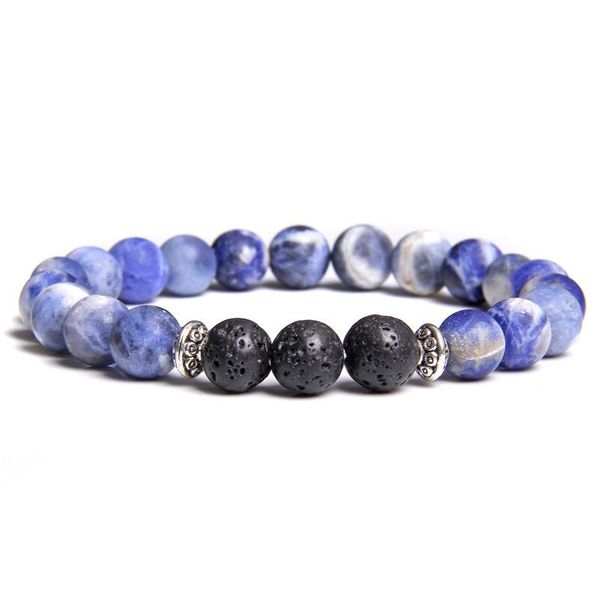 bangle unique design natural matte frosted sodalite beads bracelet fashion chakra black lava charm bracelet jewelry for women men gifts
bangle unique design natural matte frosted sodalite beads bracelet fashion chakra black lava charm bracelet jewelry for women men gifts