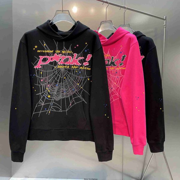 2023 young thug pink sp5der 555555 hoodie men women foam print spider web graphic 555555 sweatshirts pullovers, Black
2023 young thug pink sp5der 555555 hoodie men women foam print spider web graphic 555555 sweatshirts pullovers, Black