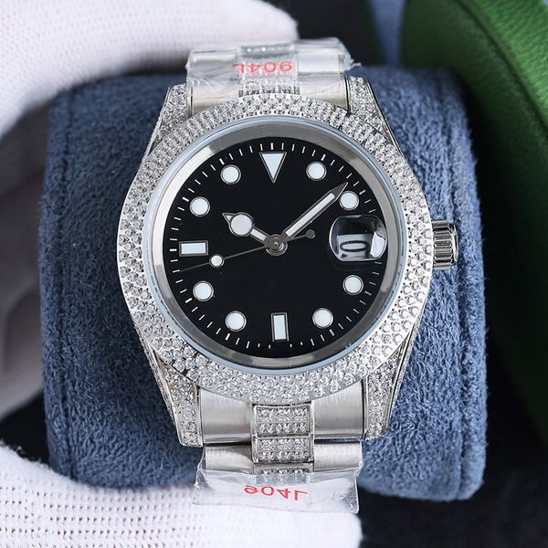 diamond watch mens automatic mechanical movement watches 41mm sapphire women wristwatch luminous waterproof montre de luxe, Slivery;brown
diamond watch mens automatic mechanical movement watches 41mm sapphire women wristwatch luminous waterproof montre de luxe, Slivery;brown