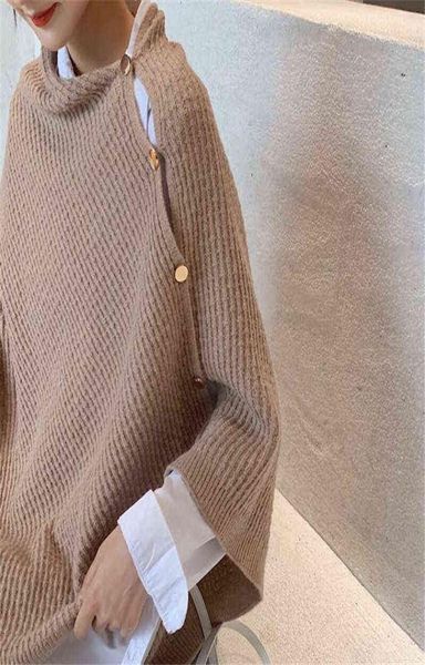 scarves women versatile knitted scarf solid wraps poncho sweater with buttons light weight autumn winter warm shawl poncho cape ca9499717, Blue;gray
scarves women versatile knitted scarf solid wraps poncho sweater with buttons light weight autumn winter warm shawl poncho cape ca9499717, Blue;gray