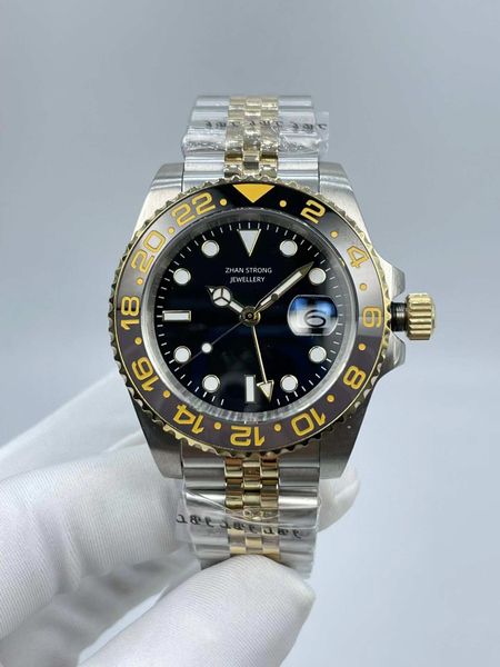 fashion male full automatic mechanical watch ceramic bezel jubilee stainless steel strap original lock men's wristwatches 40mm sports d, Slivery;brown
fashion male full automatic mechanical watch ceramic bezel jubilee stainless steel strap original lock men's wristwatches 40mm sports d, Slivery;brown