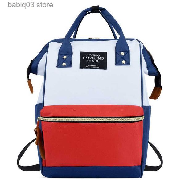 diaper bags fashion contrast color travel backpack baby diaper bag women's backpack large capacity mommy bag mother kids supplies t2305
diaper bags fashion contrast color travel backpack baby diaper bag women's backpack large capacity mommy bag mother kids supplies t2305