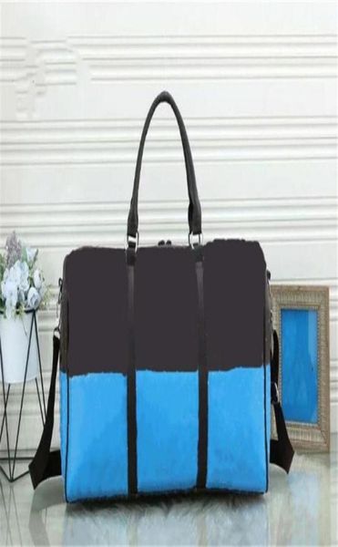 55cm women men bags fashion travel bag duffle bag leather luggage handbags large contrast color capacity sport stripe tote fitness5060884
55cm women men bags fashion travel bag duffle bag leather luggage handbags large contrast color capacity sport stripe tote fitness5060884