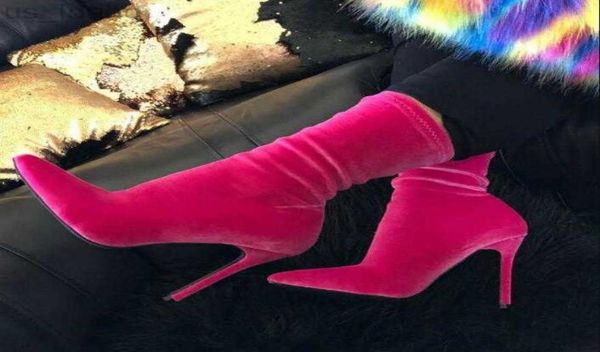 boots pink velvet sock ankle boots women pointed toe stiletto heels banquet dress shoes slim fit lady short bootie plus size 5885978, Black
boots pink velvet sock ankle boots women pointed toe stiletto heels banquet dress shoes slim fit lady short bootie plus size 5885978, Black