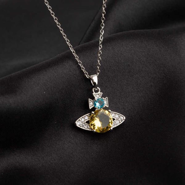 empress dowager of the west saturn full diamond necklace women's individuality small design sense luxury high grade pendant clavicle ch, Silver
empress dowager of the west saturn full diamond necklace women's individuality small design sense luxury high grade pendant clavicle ch, Silver