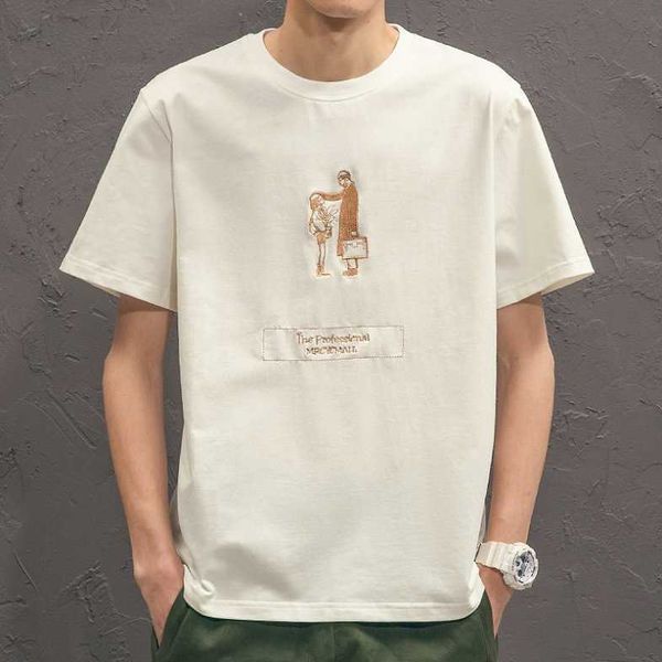2023 brand embroidery summer short sleeve t-shirt loose large simple ins korean fashion slim fit men's t-shirt, White;black
2023 brand embroidery summer short sleeve t-shirt loose large simple ins korean fashion slim fit men's t-shirt, White;black