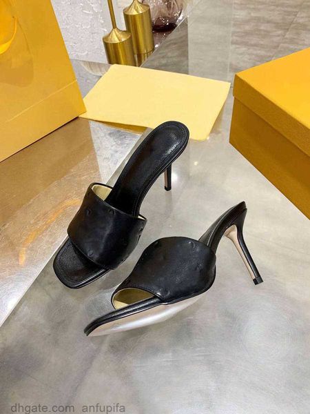 2023 designer slippers revival mule high heels shoes women slides sandals summer flip flops, Black
2023 designer slippers revival mule high heels shoes women slides sandals summer flip flops, Black