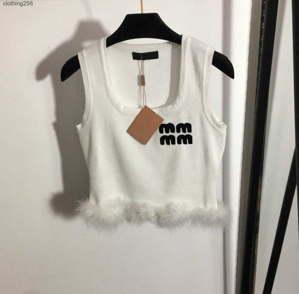 ostrich hair knitted vest t shirts for women letter sleeveless knitting hoodie ladies tees designer, White
ostrich hair knitted vest t shirts for women letter sleeveless knitting hoodie ladies tees designer, White