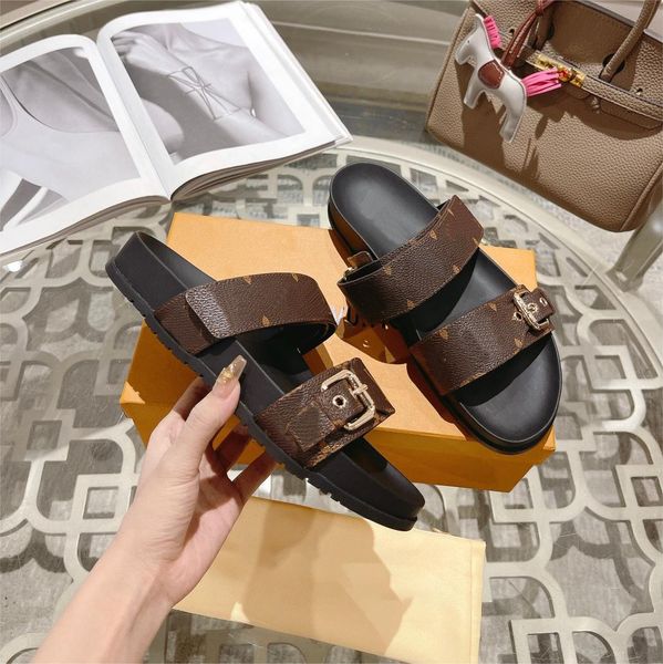 designer bom dia slippers slides sandals summer leather platform shoes ladies beach effortlessly stylish slides 2 straps with adjusted gold, Black
designer bom dia slippers slides sandals summer leather platform shoes ladies beach effortlessly stylish slides 2 straps with adjusted gold, Black