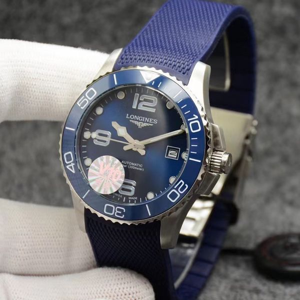 4 styles mens watch luxury watches blue case dial ceramic bezel automatic mechanical rubber strap fashion sport self-wind watches wristwatch, Slivery;brown
4 styles mens watch luxury watches blue case dial ceramic bezel automatic mechanical rubber strap fashion sport self-wind watches wristwatch, Slivery;brown