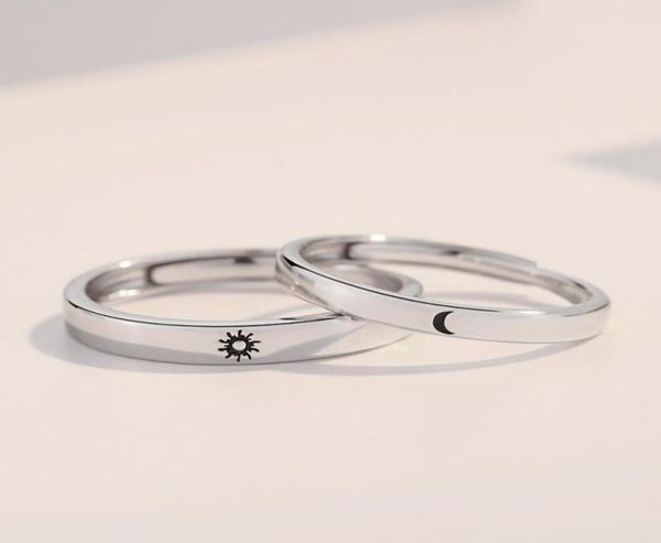 2021 summer sun moon couple valentine039s day gift simple opening adjustable ring for men and women8307108, Silver
2021 summer sun moon couple valentine039s day gift simple opening adjustable ring for men and women8307108, Silver