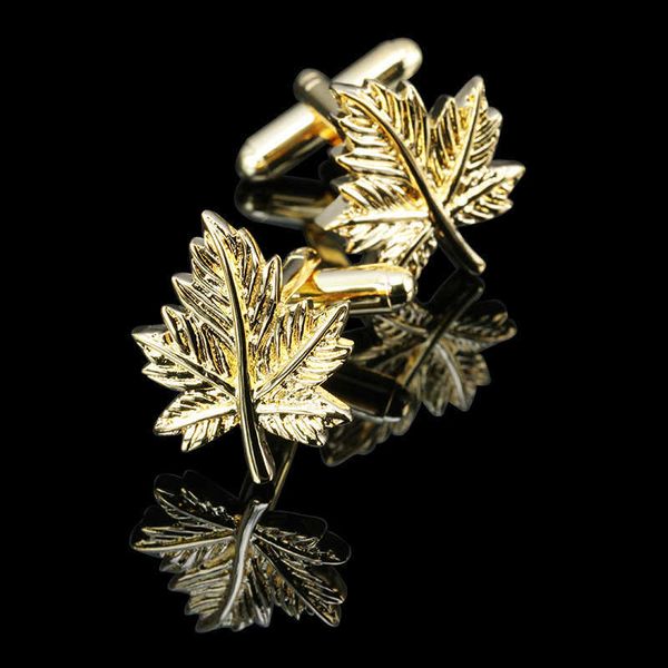 cuff links c-man luxury gold maple leaf shirt men's brand cufflinks g220525, Silver
cuff links c-man luxury gold maple leaf shirt men's brand cufflinks g220525, Silver